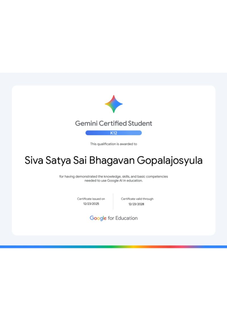 Gemini Academy Student
