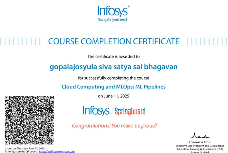 Infosys MLOps