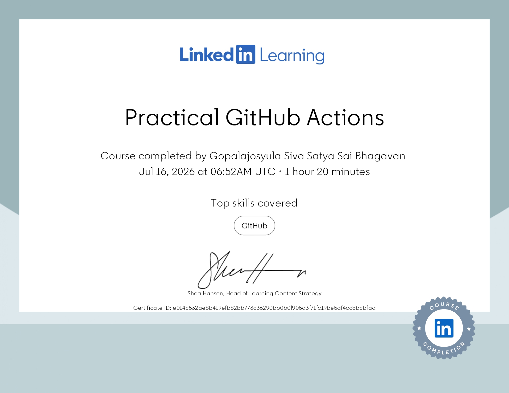 Practical GitHub Actions
